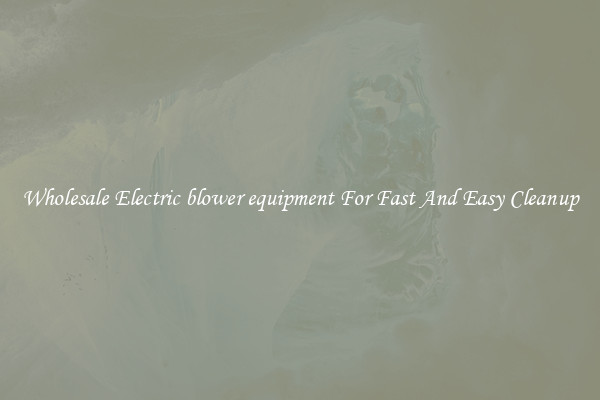 Wholesale Electric blower equipment For Fast And Easy Cleanup