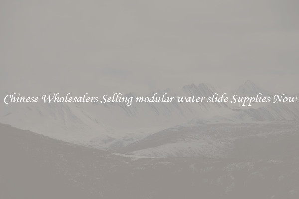 Chinese Wholesalers Selling modular water slide Supplies Now