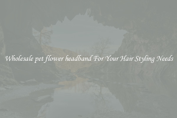 Wholesale pet flower headband For Your Hair Styling Needs