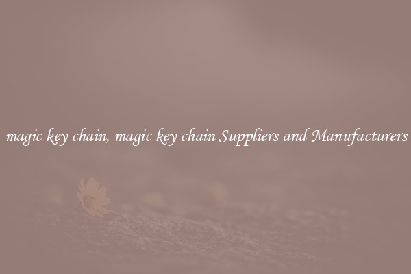 magic key chain, magic key chain Suppliers and Manufacturers