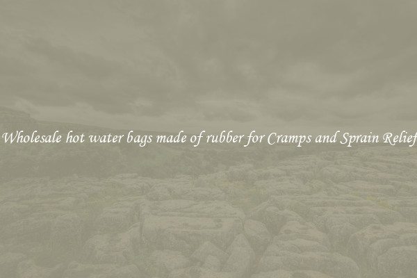 Wholesale hot water bags made of rubber for Cramps and Sprain Relief