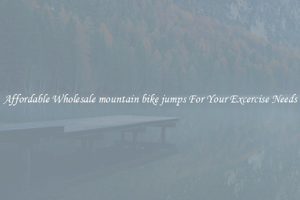 Affordable Wholesale mountain bike jumps For Your Excercise Needs
