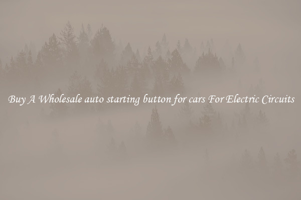 Buy A Wholesale auto starting button for cars For Electric Circuits