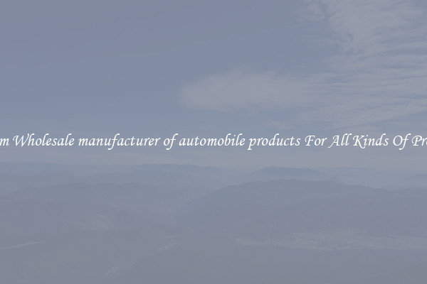 Custom Wholesale manufacturer of automobile products For All Kinds Of Products