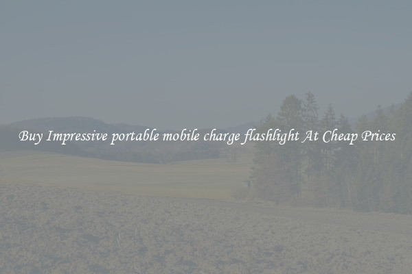 Buy Impressive portable mobile charge flashlight At Cheap Prices