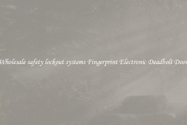 Wholesale safety lockout systems Fingerprint Electronic Deadbolt Door 