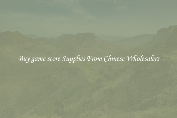 Buy game store Supplies From Chinese Wholesalers