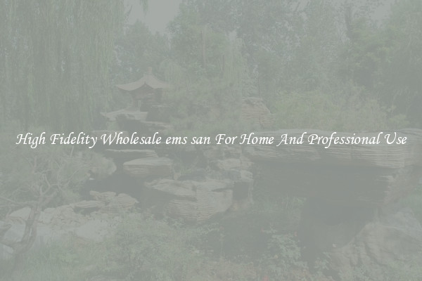High Fidelity Wholesale ems san For Home And Professional Use
