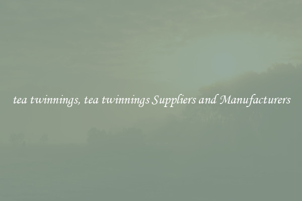 tea twinnings, tea twinnings Suppliers and Manufacturers
